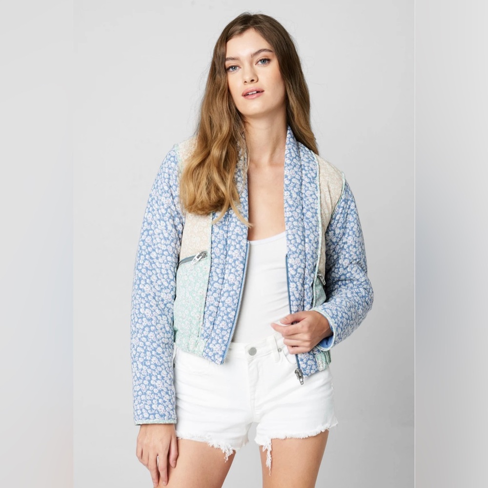 BLANKNYC Patch Work Floral Jacket